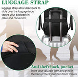 Mochila de viajes de negocios, mochila portátil Matein con puerto de carga Usb para hombres mujeres niños niñas, antirobo resistente al agua mochila de la escuela universitaria de la computadora bolso de libros de 15.6 pulgadas portátil portátil, negro