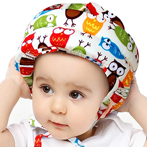 Casco de seguridad para niños pequeños, con protección ajustable, para correr, caminar, gatear, casco de seguridad para niños