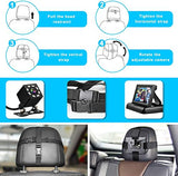 Shynerk Baby Espejo de coche, visualización HD de 4.3 pulgadas con función de visión nocturna para coche, espejo de seguridad para asiento de coche, espejo monitoreado con amplia visión cristalina, dirigido al bebé, observa fácilmente el movimiento del be