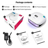SUNUV 48W UV LED Nail Dryer for Gels Polish With Sensor (White)