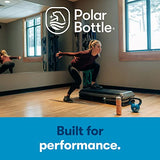 Polar Bottle Botella de Agua con Aislamiento Deportivo, sin BPA, Botella Deportiva y para Bicicleta con asa (contenedor, Verde Oliva y Plata, 24 onzas)
