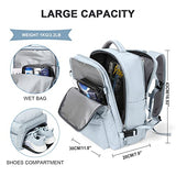 Mochila de viaje grande para mujer, mochila de transporte, mochila de senderismo, impermeable, mochila deportiva al aire última intervensión, mochila casual para la escuela, a2-Azul, X-large, Mochila