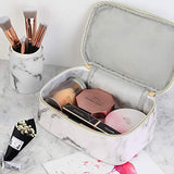 Bolsa de maquillaje , cosmetiquera impermeables con cremallera dorada, cosmetiquera para maquillaje portátil de mármol, organizador para mujeres, bolsa maquillaje para viajar