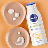 NIVEA Body Crema Corporal Reafirmante con Q10, 400 ml, Blanco