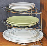 Counter and Cabinet Corner Shelf Organizer, Chrome
