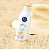 Nivea Sun Protector Solar Loción Fps 50+ Para Piel Sensible Protect & Sensitive, 200ml