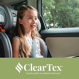 Chicco KidFit ClearTex Plus - Asiento elevador de posicionamiento de cinturón 2 en 1, asiento elevador sin respaldo y respaldo alto, para niños de 4 años en adelante y 40-100 libras. | Obsidiana/negro