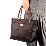 Bolsas de Mujer con Cosmetiquera para Maquillaje Tote Bag (Bolsa Austin Café Unitalla)
