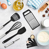 Juego de utensilios de cocina, 24pcs Utensilios de cocina de nailon y acero inoxidable, Antiadherentes y resistentes al calor, Juego de cocina con espátula, Accesorios útiles para ollas y sartenes y utensilios de cocina