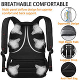 Mochila de viaje para laptop, mochila escolar extragrande para hombres y mujeres con puerto de carga USB, amigable con la TSA, mochila de computadora de gran negocios, bolsa de computadora para portátiles de 17 pulgadas, bolsa de libros duradera RFID