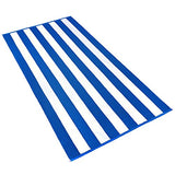 Kaufman - Lujoso, afelpado, paquete de 4 unidades, 100% hilado en anillo peinado, terciopelo de algodón, de gran tamaño, 32 x 62 pulgadas, altamente absorbente, de secado rápido, coloridas rayas de playa, piscina y toalla de baño. (Mezcla)