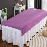 Sábana de masaje para spa, 2 uds, Reutilizables, impermeables, de algodón suave, resistentes al aceite, para salón de belleza, sábanas para mesa con orificio para la cama(#1)