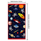 Toalla de playa de microfibra para niños, delgada y grande (30 x 60 pulgadas), espacial, absorbente, de secado rápido, sin arena, ligera, para niños, para deportes, piscina, picnic, camping, viajes, natación