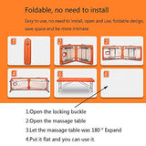 Cama De Masaje, Cama De Belleza con Reposacabezas Barras Paralelas Plegable Cama Portátil para Tatuajes En El Hogar, 6 Colores Mesa de Masaje (Color : C)