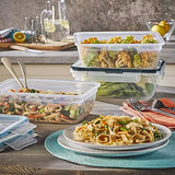 Juego de 16 recipientes herméticos para almacenamiento de alimentos, organización y almacenamiento de cocina, sin BPA, contenedor de plástico transparente con tapas, resistente a frio o calor.