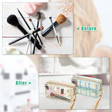 Bolsa de cosméticos impermeable portátil translúcida bolsa de maquillaje con cierre bolsa de aseo de viaje para día festivo, baño, organización, Multi Color, 8 pcs, Moda