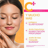 Serum Vitamina C 4 en 1 Rosa Mosqueta, Acido Hialuronico y Colageno Hidrolizado - Simple Mineral Hidratante Facial Aclarante de Piel con Vitamina C Serum Facial con efecto Aclarador de Piel quita manchas en la cara 60% más contenido (vs serums 30ml)