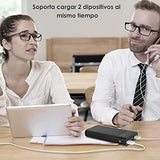 1 Hora Power Bank 20000mAh, Banco de Energía con 2 Puertos de USB, Batería Portátil con Pantalla LED Pila Portatil Cargador Bateríail Compatible para IP Samsung Xiaomi, con un 20CM Cable Micro USB