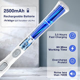 LABIGO Fregadero giratorio eléctrico LA1 Pro, limpiador giratorio inalámbrico con 4 cabezales de cepillo reemplazables y mango de extensión ajustable, cepillo de limpieza eléctrico para azulejos de baño (blanco)