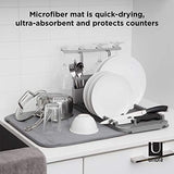 ▶ Escurridor  Umbra UDRY DISHRACK W/Dry Mat Charcoal, 24 x 18 x 10.8