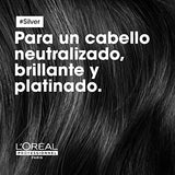 L'Oréal Professionnel Shampoo Morado Silver | Matizador para Cabello con Canas o Platinado | Nutre y Otroga Brillo | 300ML
