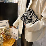 Bolsa de maquillaje con estampado de leopardo para mujer, bolsa de maquillaje de lona de gran capacidad, bolsa de aseo de viaje, organizador de accesorios, rayas