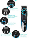 Afeitadora Eléctrica, Sebami Multi Kit Máquina recortadora de barba 5 en 1 rasuradoras para hombre Barbero Electrico Cortapelos Profesional Hombre Cortador Pelo Cortadora de Pelo Recargable Máquina de Afeitar Recortadora Barba (Negro)