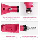 BITUBITU Taladro eléctrico Profesional para uñas acrílicas Máquina pulidora de uñas eléctrica Kit de pedicura manicura Lima de uñas Kit de Taladro portátil para uñas