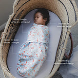Envoltura fácil de Envolver, de Punto de algodón para bebé, Saco de Dormir para recién Nacido, Paquete de 3, Flores de Cuento de Hadas, 0-3 Meses, pequeño/Mediano