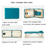 Cama de Masaje Portátil, Inicio de Belleza Cama Ajustable Altura del Salón del Tatuaje SPA Alojamiento Mesa de Masaje (Color : Style1)