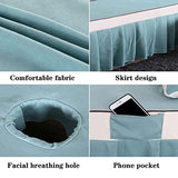 Juego de funda para mesa de masaje, juego de falda para camas de masaje, 4 piezas, tratamiento de SPA, salón de belleza, mesa de masaje, juegos de sábanas para cama, colcha para cama de salón de