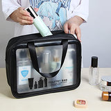Neceser Bolsa de Maquillaje Mujeres y Hombres Bolso de tocador Translúcido Impermeable Organizador de Viaje Cosmetiquera para Maquillaje