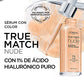 L'Oréal Paris Serum rellenador con color y ácido hialurónico, True Match , Tono 3-4 Light Medium