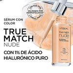 L'Oréal Paris Serum rellenador con color y ácido hialurónico, True Match , Tono 3-4 Light Medium