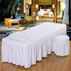 1 falda de cama de 190 x 80 cm, solo para salón de belleza, mesa de masaje, sábana de masaje, funda completa con falda