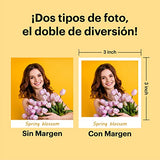 KODAK Mini Shot 3 Retro 4PASS 2-en-1 Cámara Instantánea y Impresora de Fotos (7,6x7,6cm) + Pack de Regalo con 68 Hojas, Blanco