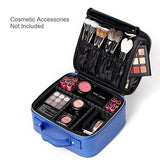 Cosmetiquera Para Maquillaje Estuche Maquillaje Neceser Mujer Maquillaje Estuche De Tren De Maquillaje Bolsa Organizador De Maquillaje Con Compartimento Para Brochas Portátiles Cuero PU