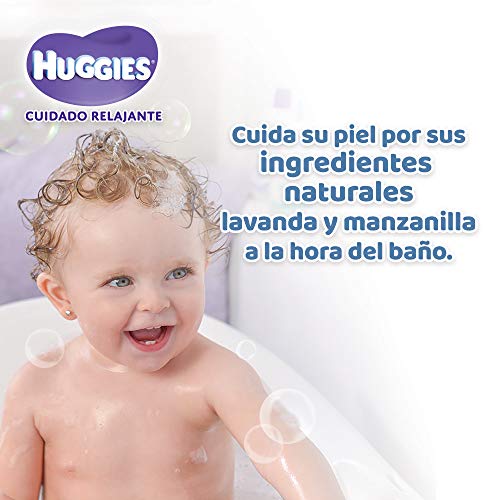 Huggies Cuidado Relajante, Pack con Jabón para bebé, shampoo para bebé y crema para bebé