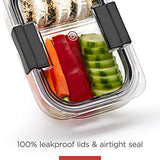 Rubbermaid Brilliance - Contenedores de almacenamiento de alimentos, 2 compartimentos, 2,85 tazas, 5 unidades