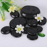20Pcs / Set Piedra de Masaje de Basalto Natural Piedra de Masaje de Spa Caliente para Relajación Corporal Y Terapia