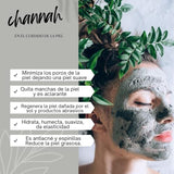 100 gr carbón activado de coco, para dientes, como mascarilla facial y corporal, cara cuello espalda, rodillas zona intima, axilas.