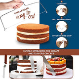 Juego de 100 moldes para pasteles para hornear + Suministros de decoración de pasteles: 3 juegos de moldes redondos antiadherentes con forma de resorte (4, 7, 8 pulgadas), puntas de glaseado, nivelador de pasteles - Moldes para pasteles de queso mul