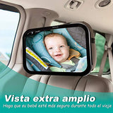 Jasonwell Espejo Retrovisor Espejo de Bebé Espejo para Bebe Auto Espejo Retrovisor Bebe Automovil Grande Accesorios para Autos Espejo de Carro Monitoriza de Forma Segura Niño para el Asiento Trasero