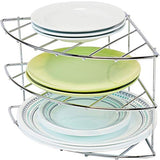 Counter and Cabinet Corner Shelf Organizer, Chrome