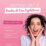 Veet Bandas depilatorias faciales de Cera Fría para Piel Normal caja con 20 bandas