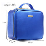 Cosmetiquera Para Maquillaje Estuche Maquillaje Neceser Mujer Maquillaje Estuche De Tren De Maquillaje Bolsa Organizador De Maquillaje Con Compartimento Para Brochas Portátiles Cuero PU