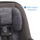 Cosco Mighty Fit 65 DX Convertible Car Seat, Heather Onyx Gray
