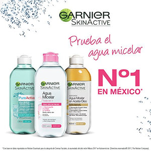 Garnier Skin Naturals Face Agua Micelar Desmaquillante para Todo Tipo de Piel, 400 ml