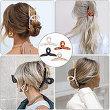 ▶ Pinzas de pelo grandes de 4.3 pulgadas, 12 clips de pelo grandes mate para mujeres y niñas, pinzas antideslizantes para cabello grueso, pinzas de mandíbula de plátano (4.3 pulgadas)