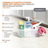 Cesta de Almacenamiento Rectangular, 4 galones, Translúcido, Organizador para cubeta Rectangular de 15 L, 1